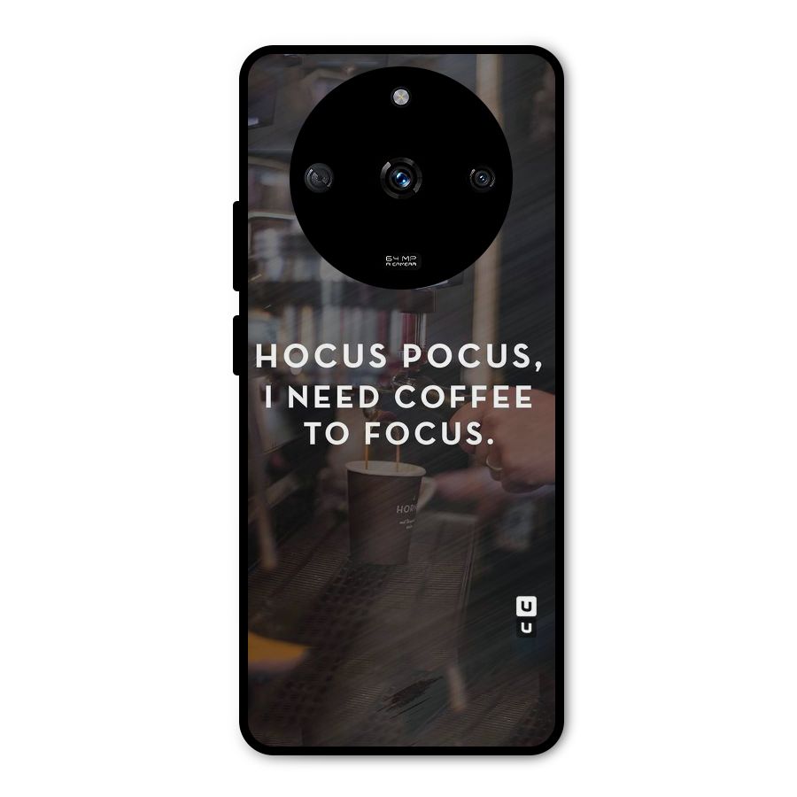 Coffee Focus Metal Back Case for Realme Narzo 60 5G