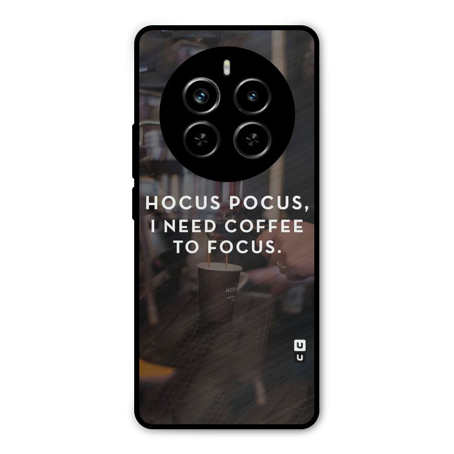 Coffee Focus Metal Back Case for Realme P1 Pro