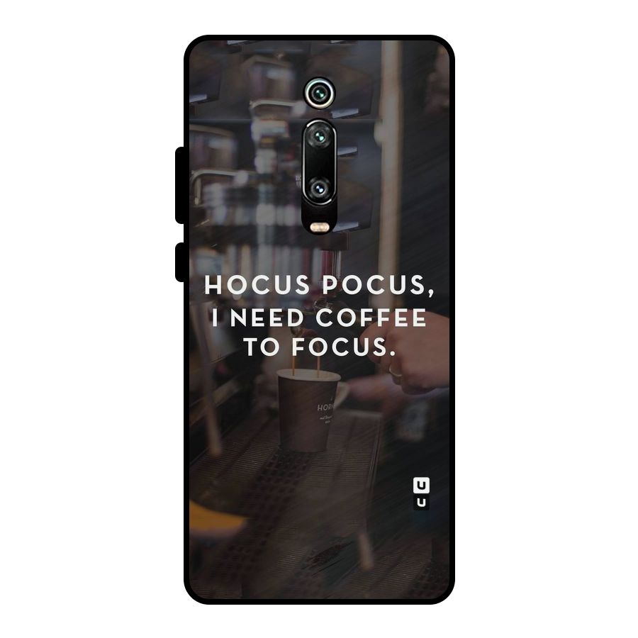 Coffee Focus Metal Back Case for Redmi K20