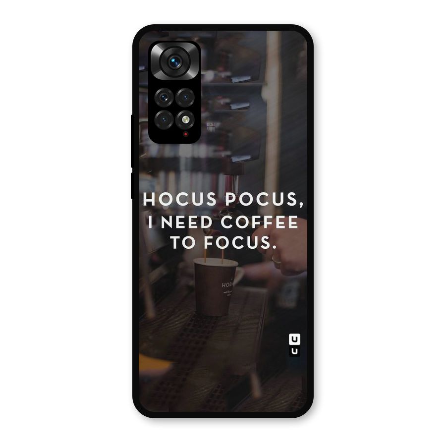 Coffee Focus Metal Back Case for Redmi Note 11s