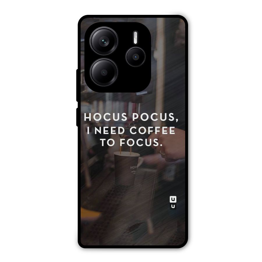 Coffee Focus Metal Back Case for Redmi Note 14 5G