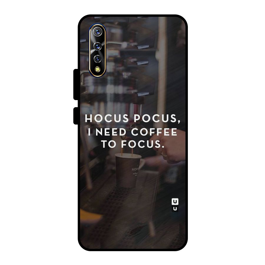 Coffee Focus Metal Back Case for Vivo S1