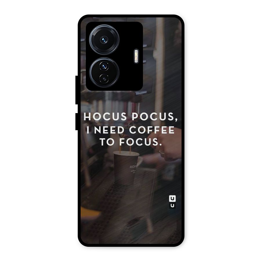 Coffee Focus Metal Back Case for Vivo T1 Pro