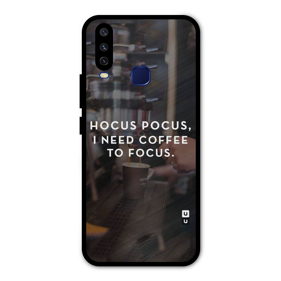 Coffee Focus Metal Back Case for Vivo V17
