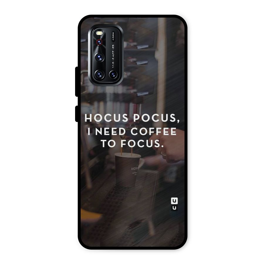 Coffee Focus Metal Back Case for Vivo V19