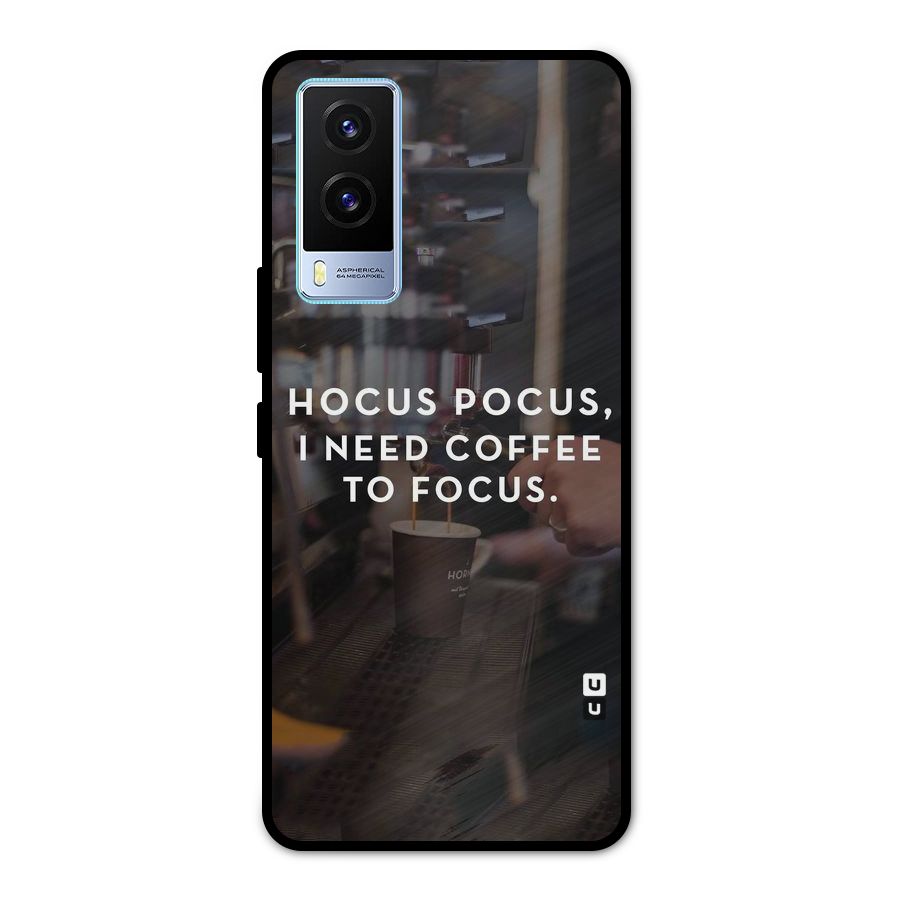 Coffee Focus Metal Back Case for Vivo V21e 5G