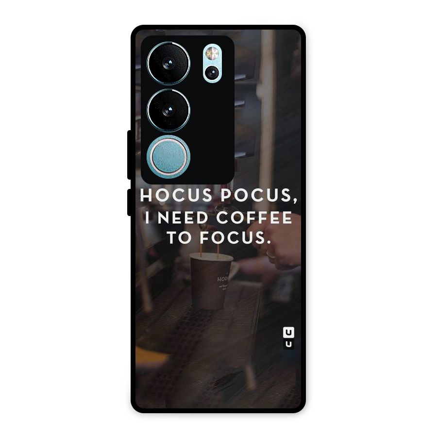 Coffee Focus Metal Back Case for Vivo V29