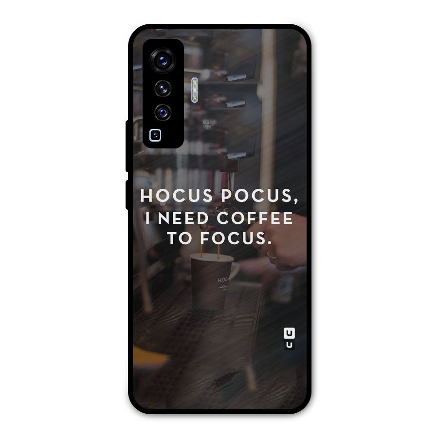 Coffee Focus Metal Back Case for Vivo X50