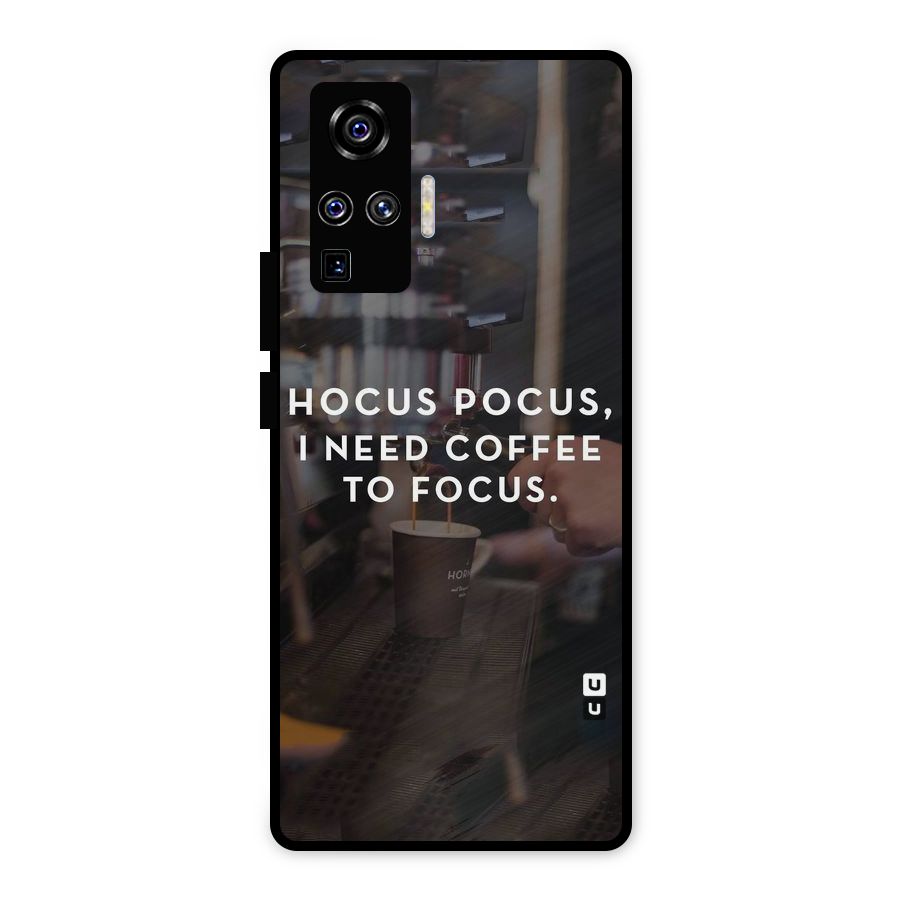 Coffee Focus Metal Back Case for Vivo X50 Pro