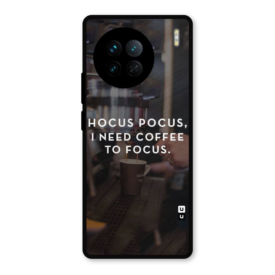 Coffee Focus Metal Back Case for Vivo X90