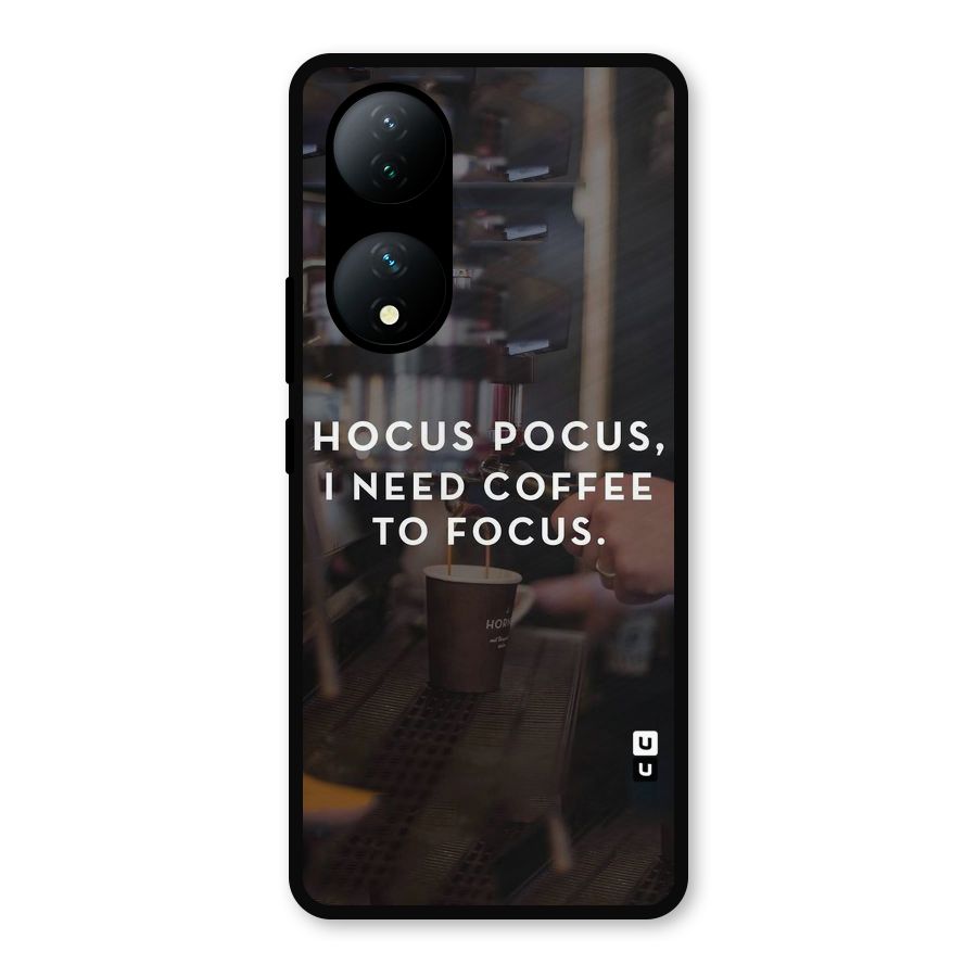 Coffee Focus Metal Back Case for Vivo Y100