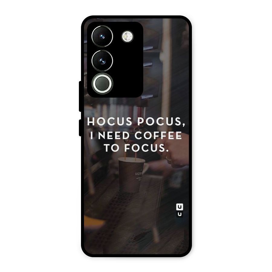 Coffee Focus Metal Back Case for Vivo Y200