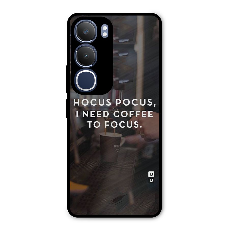 Coffee Focus Metal Back Case for Vivo Y29