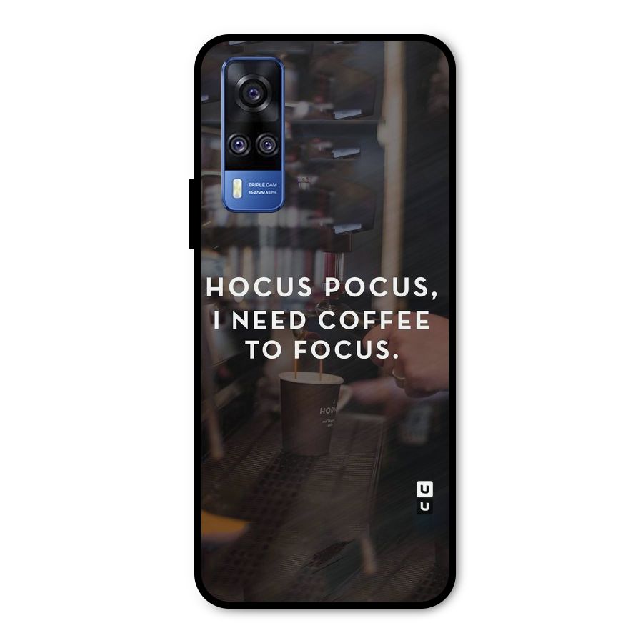 Coffee Focus Metal Back Case for Vivo Y31