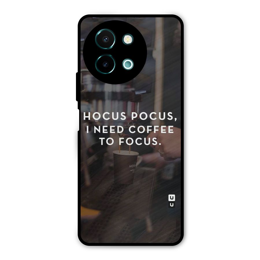 Coffee Focus Metal Back Case for Vivo Y58