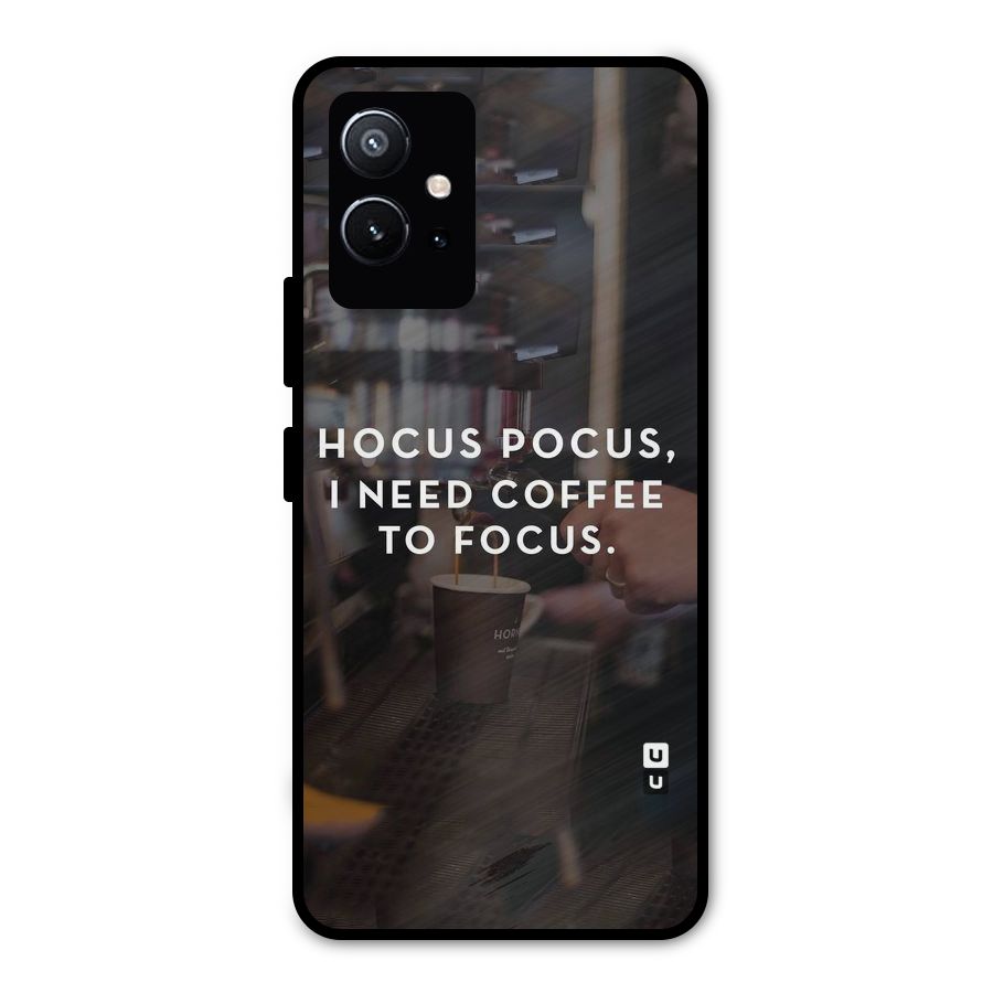 Coffee Focus Metal Back Case for Vivo Y75 5G