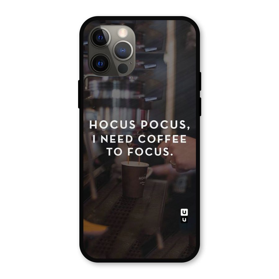 Coffee Focus Metal Back Case for iPhone 12 Pro