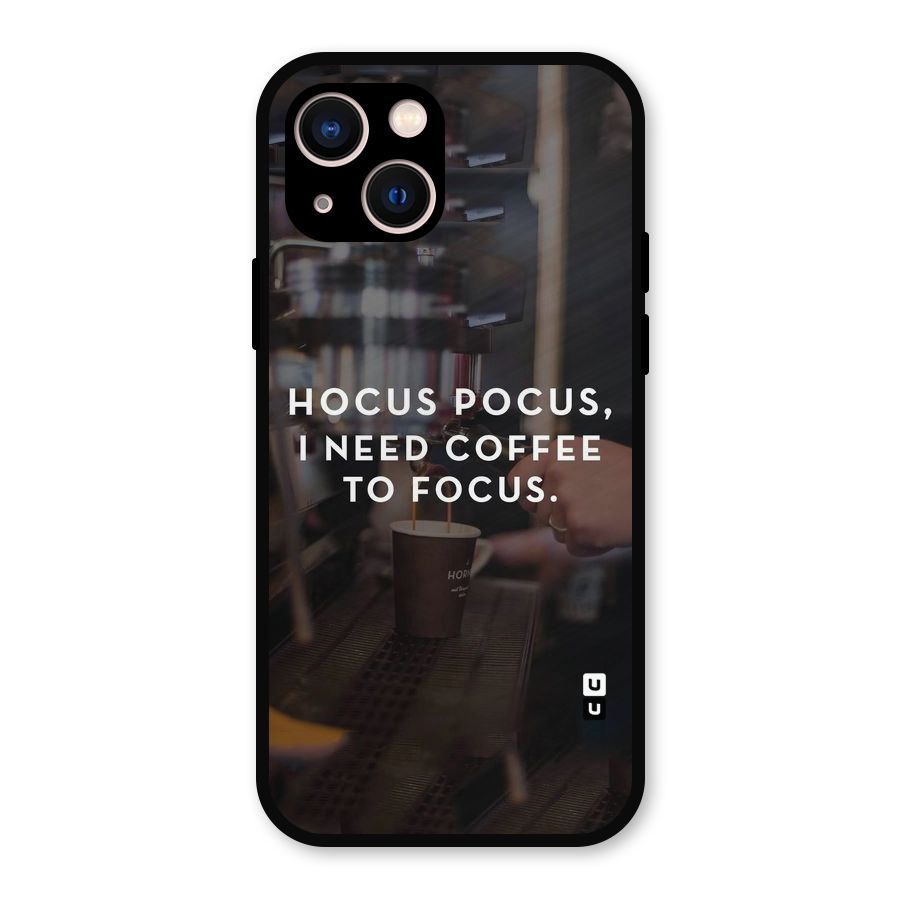 Coffee Focus Metal Back Case for iPhone 13
