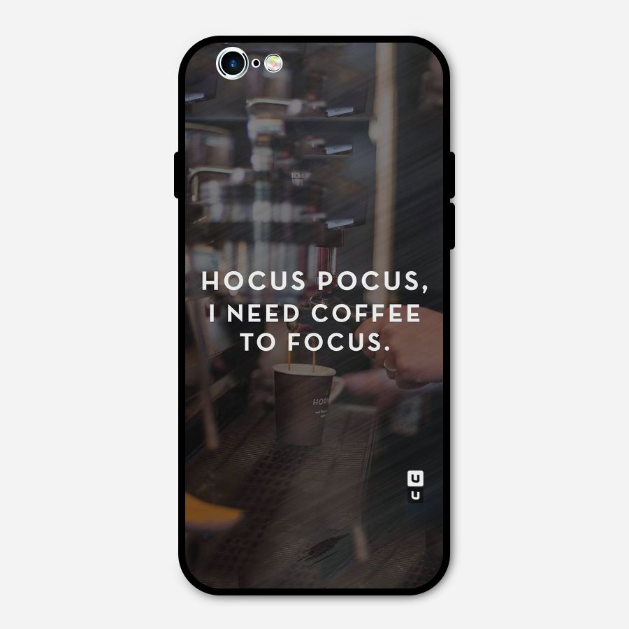 Coffee Focus Metal Back Case for iPhone 6 6s