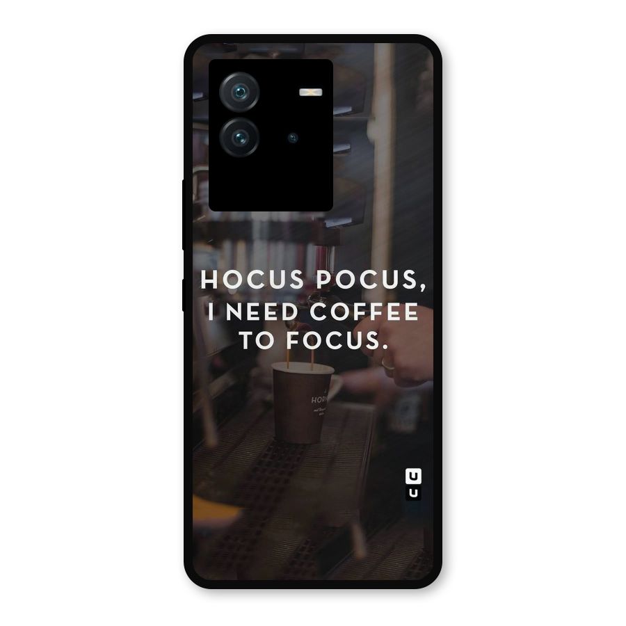 Coffee Focus Metal Back Case for iQOO Neo 6 5G