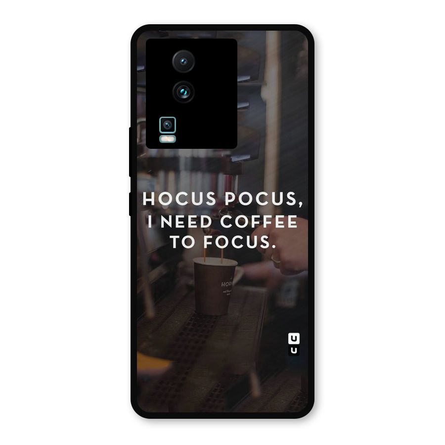 Coffee Focus Metal Back Case for iQOO Neo 7 Pro