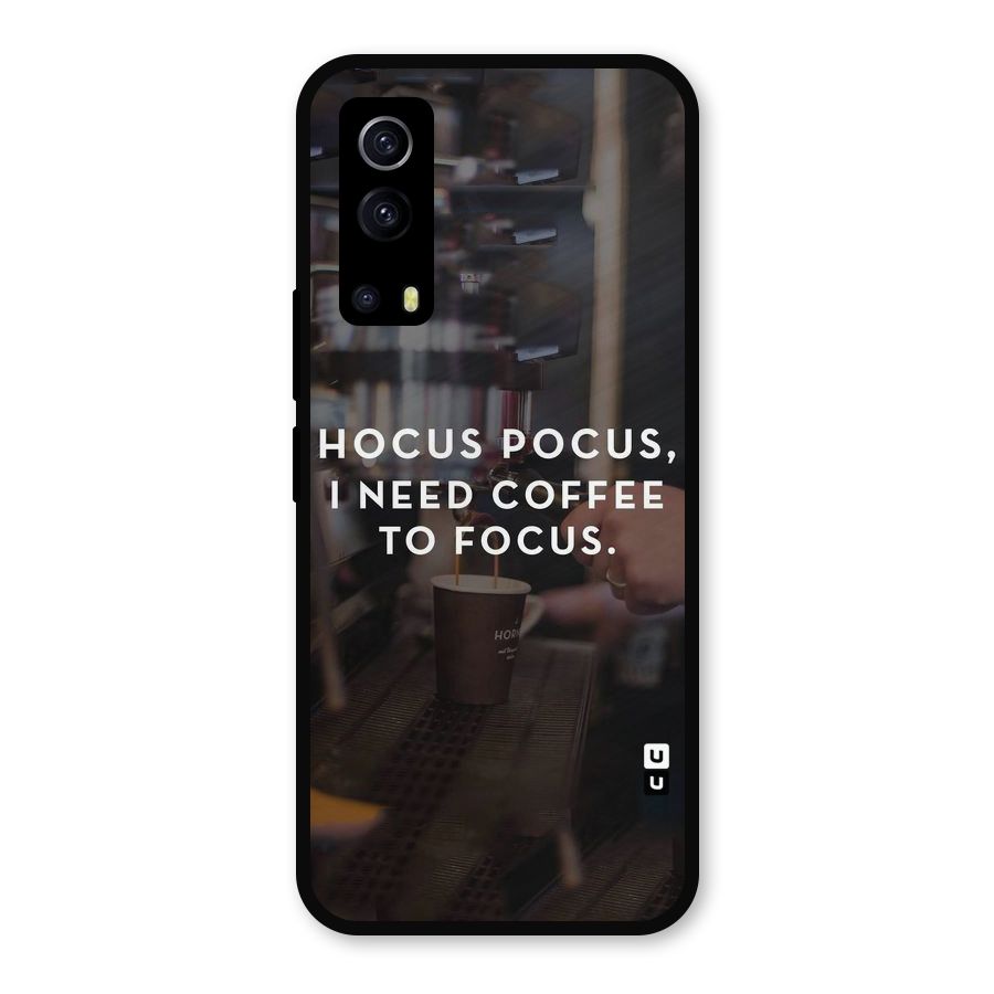 Coffee Focus Metal Back Case for iQOO Z3