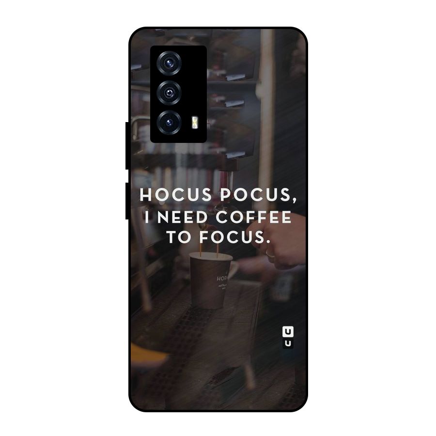 Coffee Focus Metal Back Case for iQOO Z5