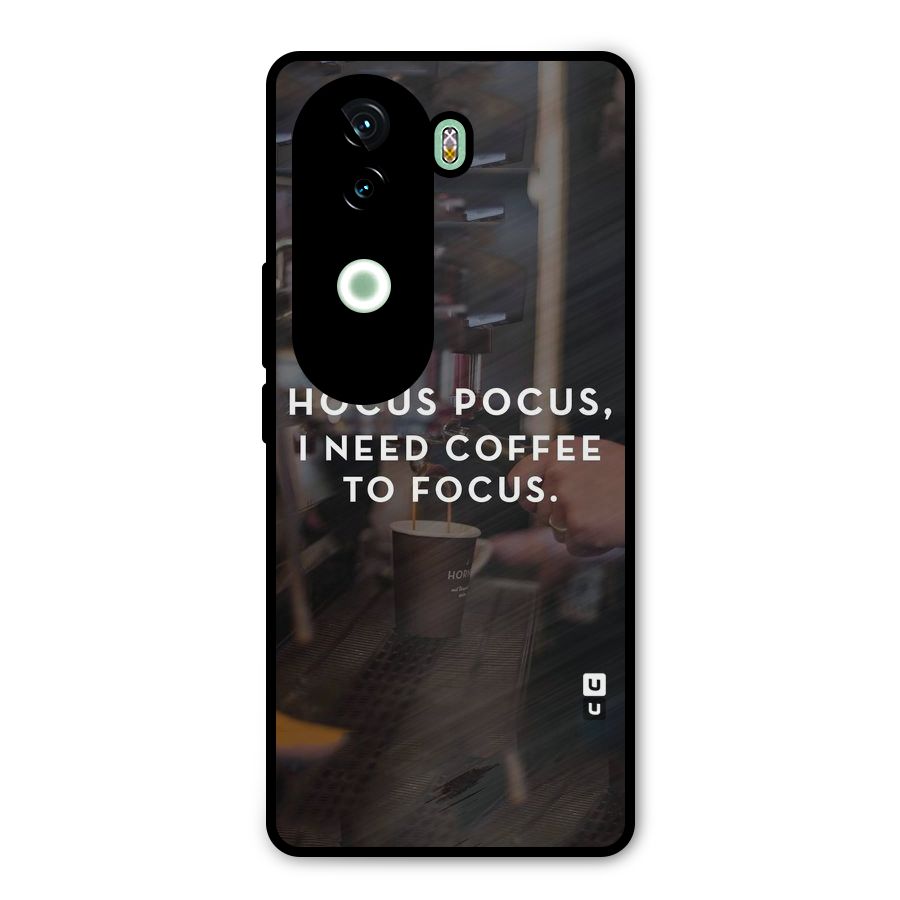 Coffee Focus Metal Back Case for iQOO Z9s