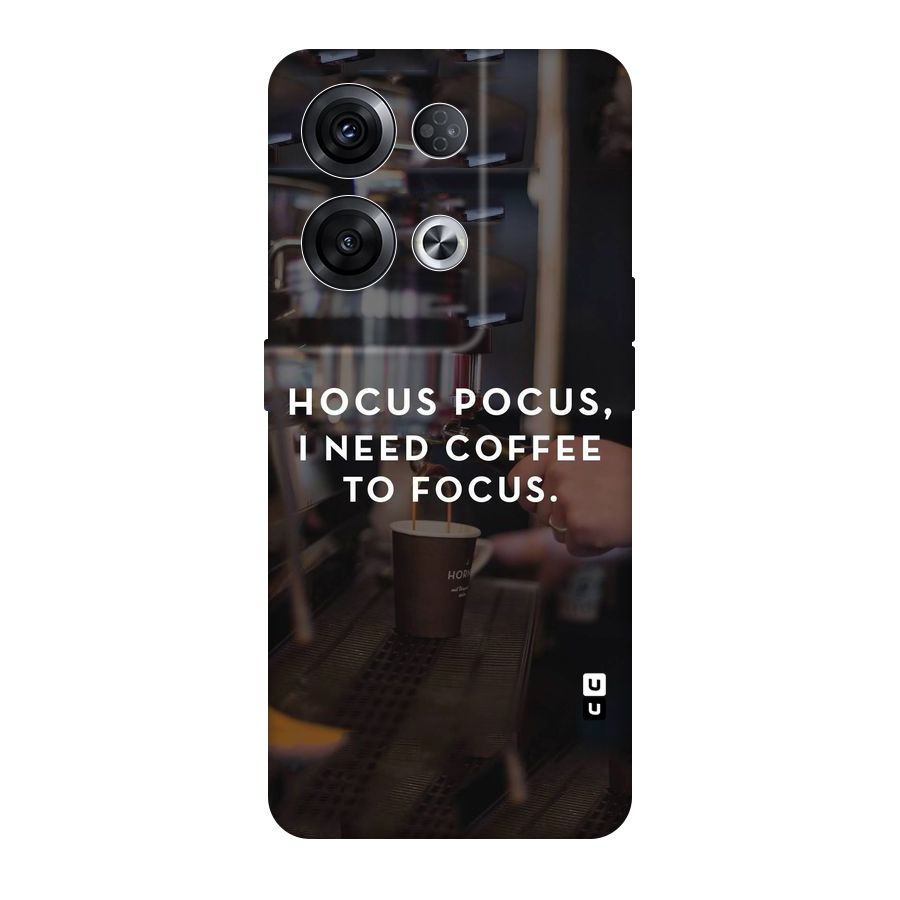 Coffee Focus Original Polycarbonate Back Case for Oppo Reno8 Pro 5G