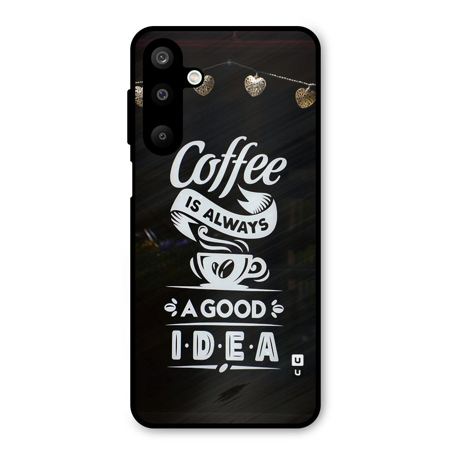 Coffee Idea Metal Back Case for Galaxy M16