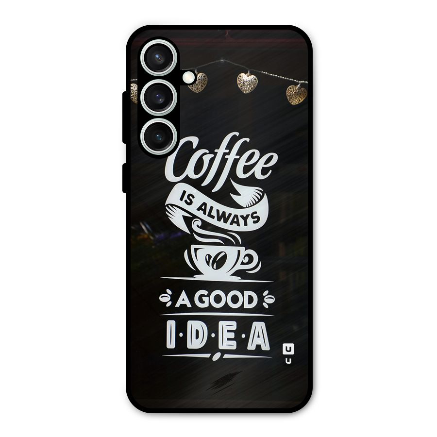 Coffee Idea Metal Back Case for Galaxy S23 FE