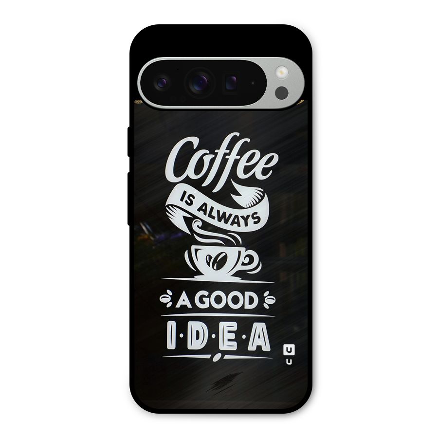 Coffee Idea Metal Back Case for Google Pixel 9 Pro XL