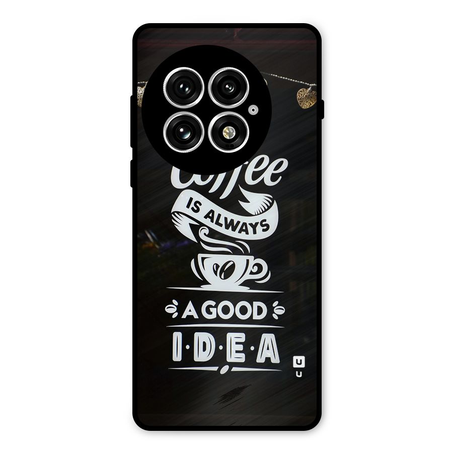 Coffee Idea Metal Back Case for OnePlus 13