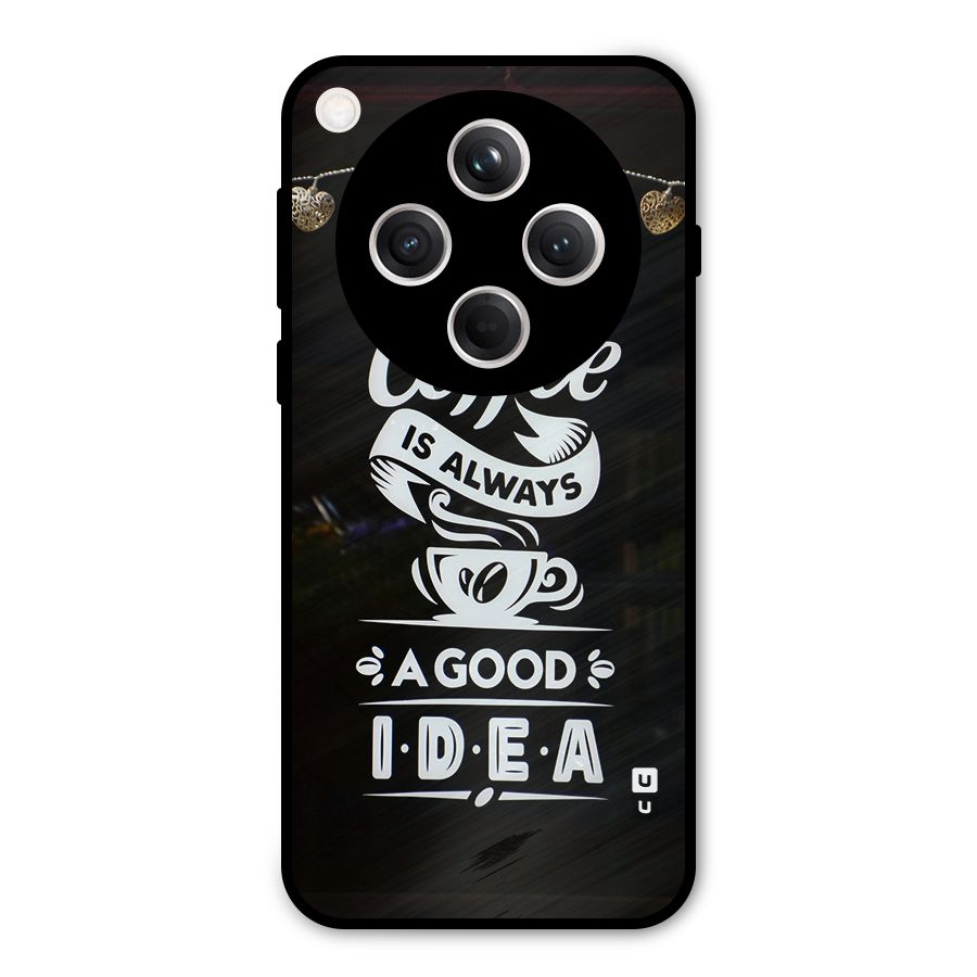Coffee Idea Metal Back Case for Oppo Find X8