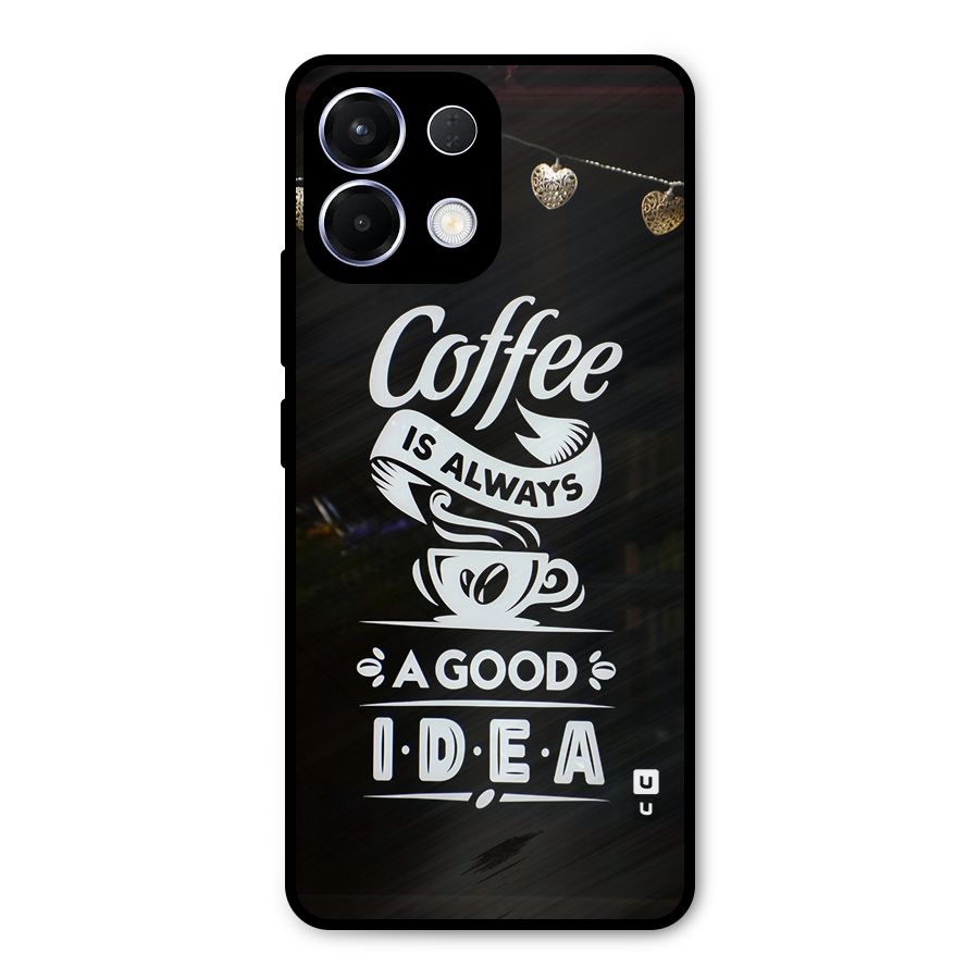Coffee Idea Metal Back Case for Oppo K13