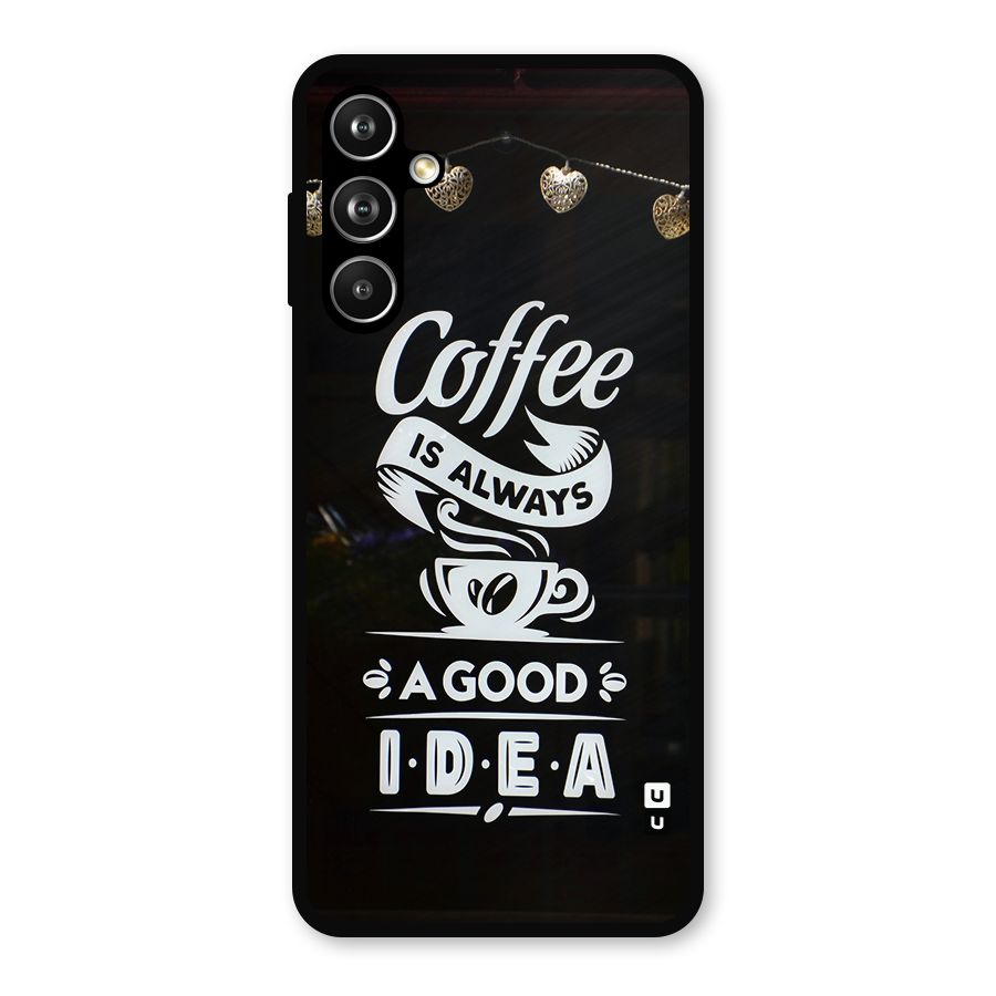 Coffee Idea Metal Back Case for Samsung Galaxy M54