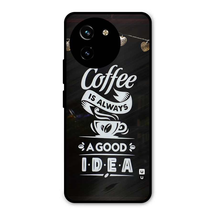 Coffee Idea Metal Back Case for Vivo T3x