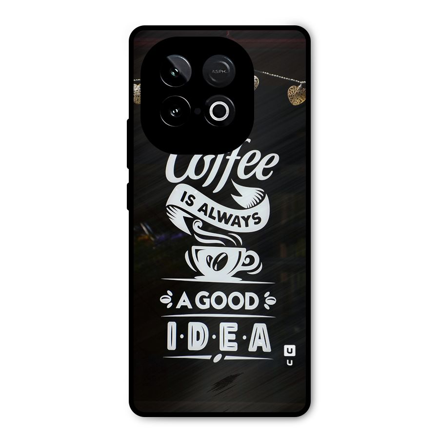 Coffee Idea Metal Back Case for iQOO Neo 10