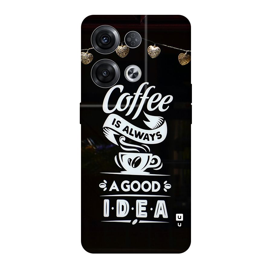 Coffee Idea Original Polycarbonate Back Case for Oppo Reno8 Pro 5G