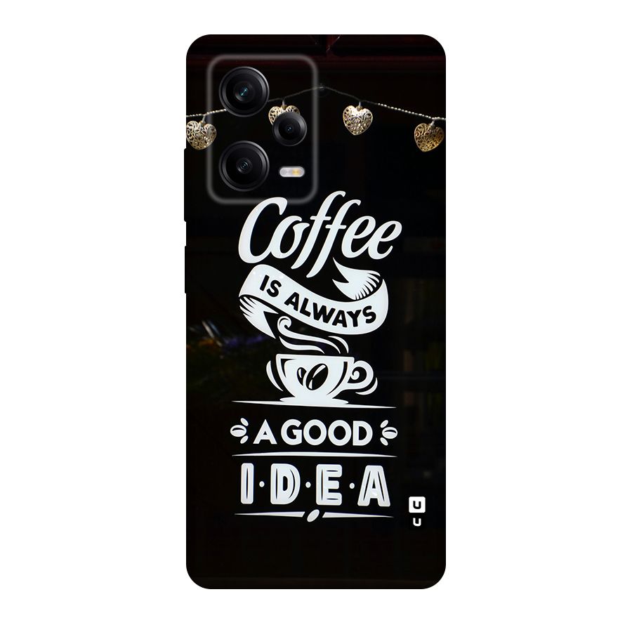 Coffee Idea Original Polycarbonate Back Case for Redmi Note 12 Pro