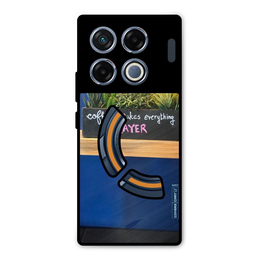 Coffee Makes Everything Okayer Metal Back Case for Infinix GT 20 Pro