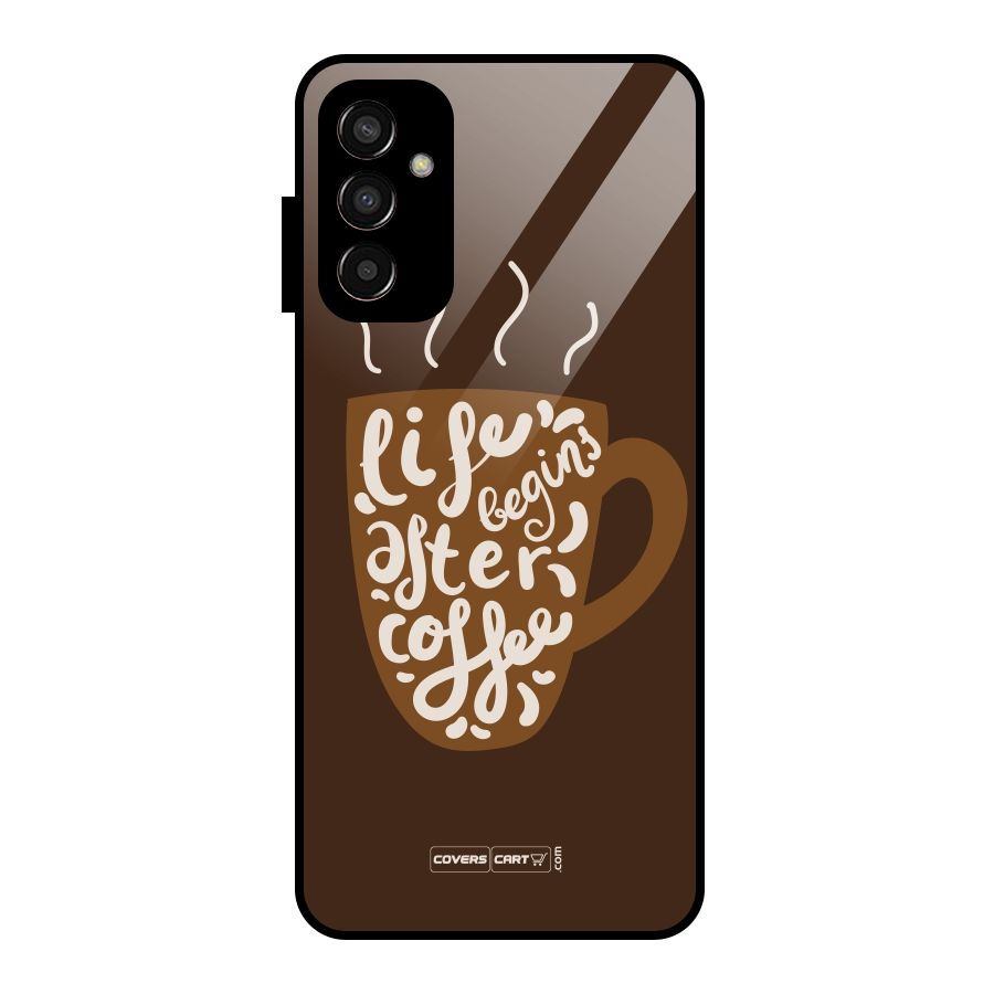 Coffee Mug Glass Back Case for Galaxy F13