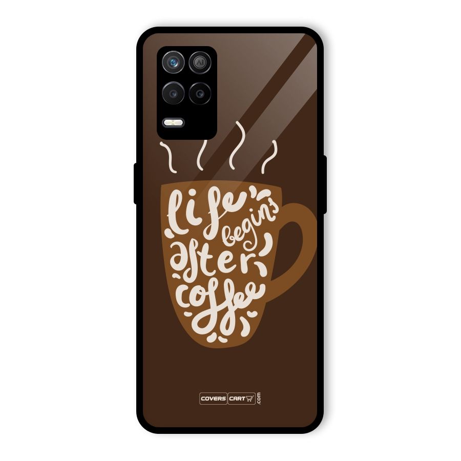 Coffee Mug Glass Back Case for Realme 8s 5G