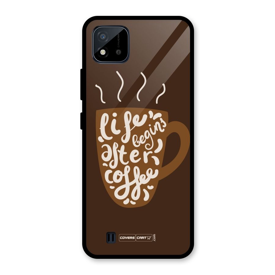 Coffee Mug Glass Back Case for Realme C11 2021