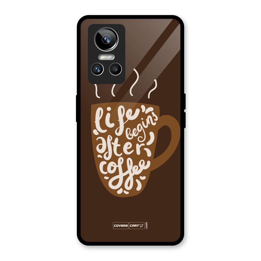 Coffee Mug Glass Back Case for Realme GT Neo 3