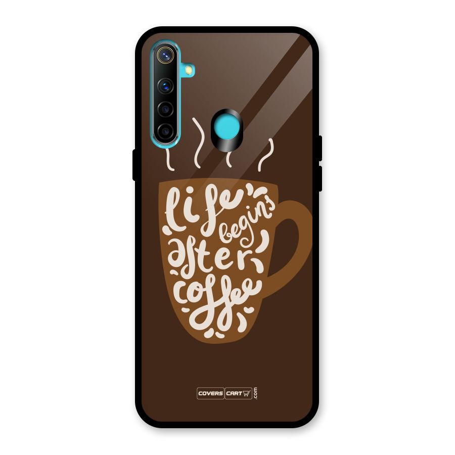 Coffee Mug Glass Back Case for Realme Narzo 10