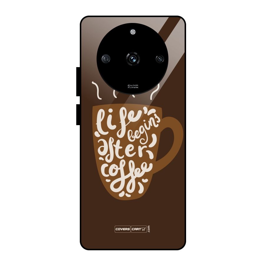 Coffee Mug Glass Back Case for Realme Narzo 60 5G