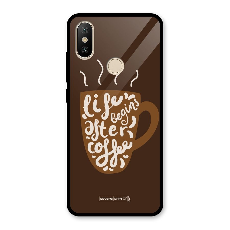 Coffee Mug Glass Back Case for Redmi A2