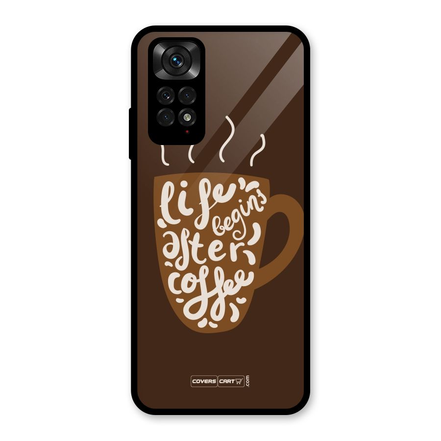 Coffee Mug Glass Back Case for Redmi Note 11S