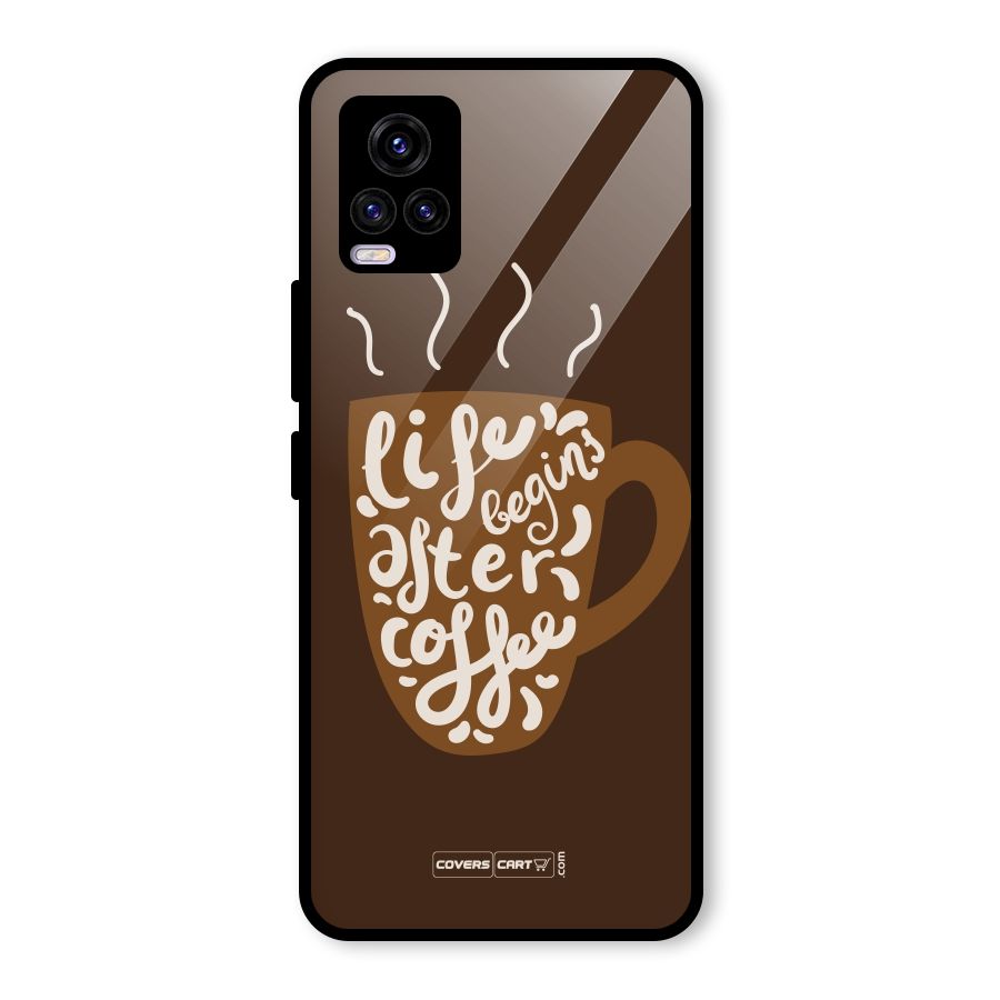 Coffee Mug Glass Back Case for Vivo V20 2021